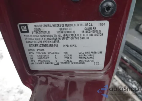 2005 Chevrolet Avalanche 1500 Z71 из США, поврежденный, VIN 3GNEK12Z95G163449